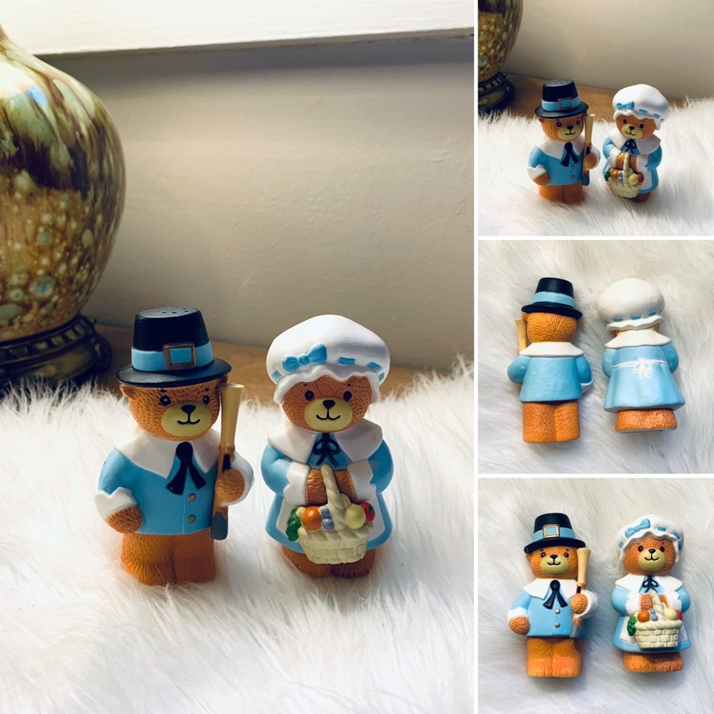 🦋2/$10 3/$15 4/$18 5/$20 Vintage Enesco Pilgrim S & P Shakers